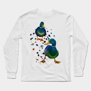 Splashy Ducks Long Sleeve T-Shirt